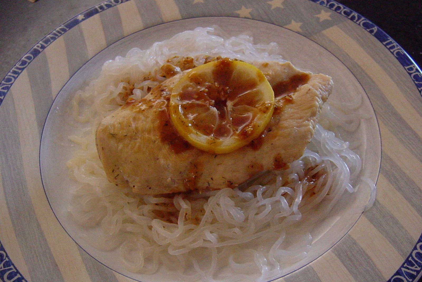 Lemon, Garlic, Dill Chicken (Gluten Free, Low Calorie, Low Carb