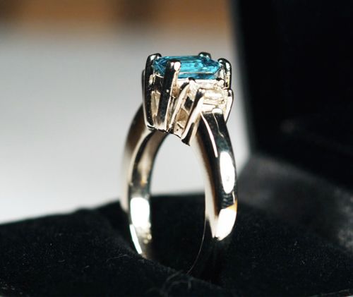 Making a Three Stone Diamond Engagement Ring.
