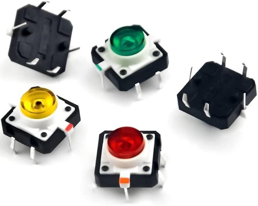 How to Use LED Tactile Button Using Visuino & Arduino