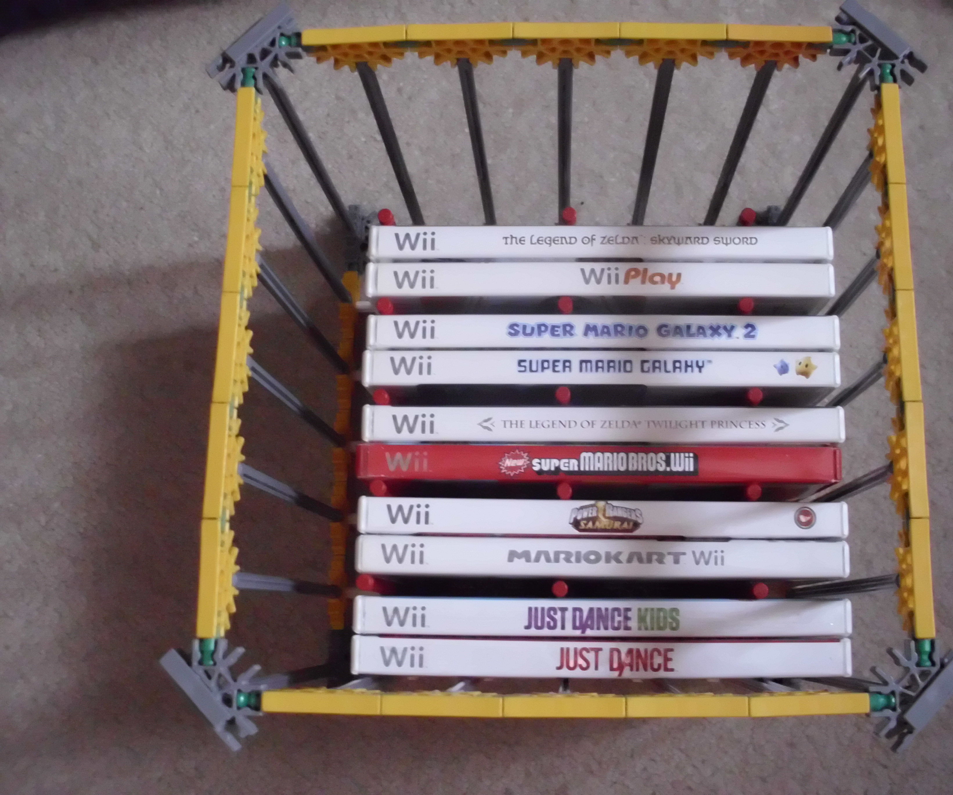 Knex DVD/Wii Disk Holder