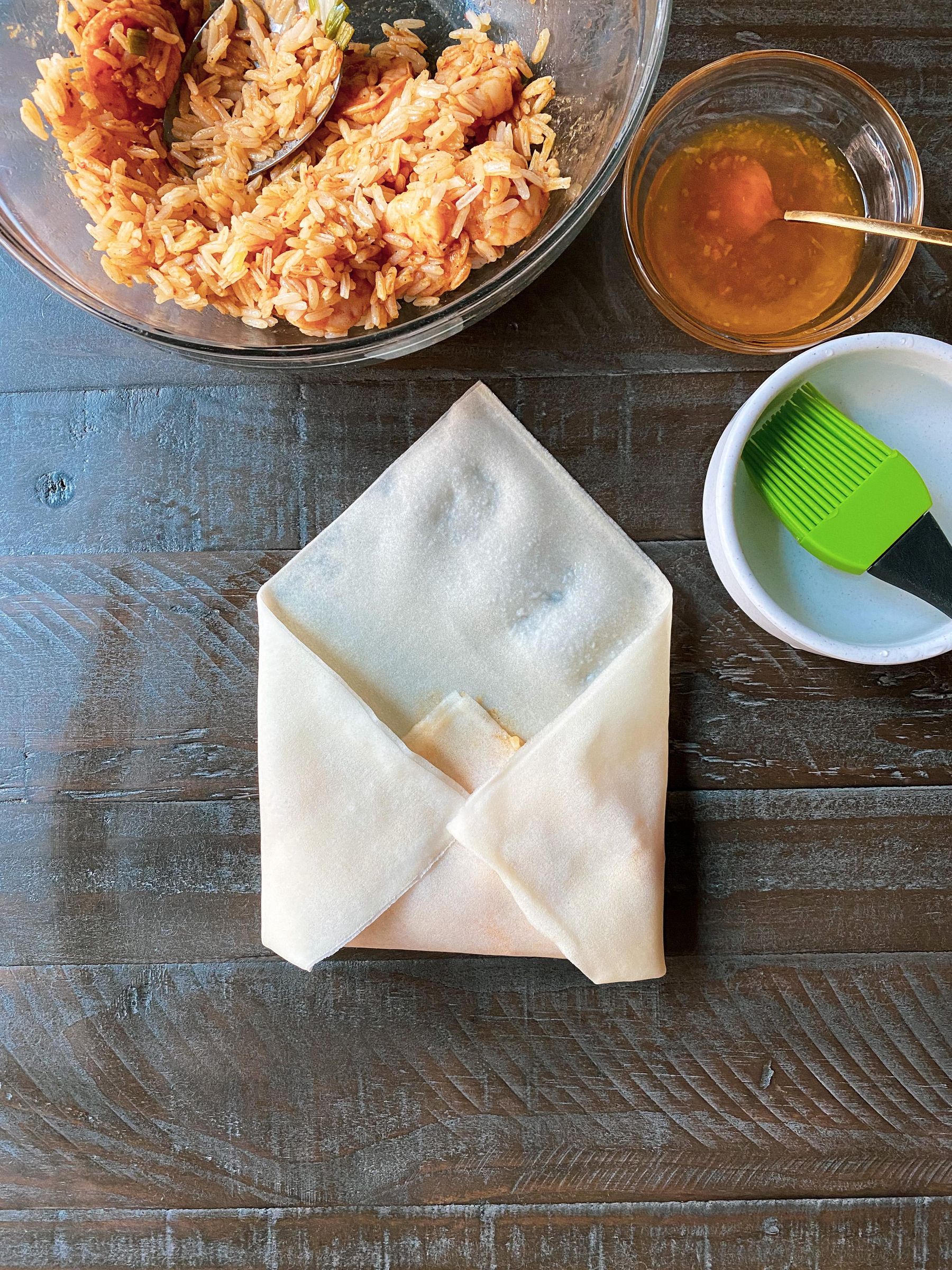 How to Roll Egg Rolls Jerk Shrimp Egg Rolls 4 Steps (with Pictures
