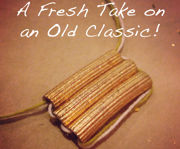 Gilded Macaroni Necklace