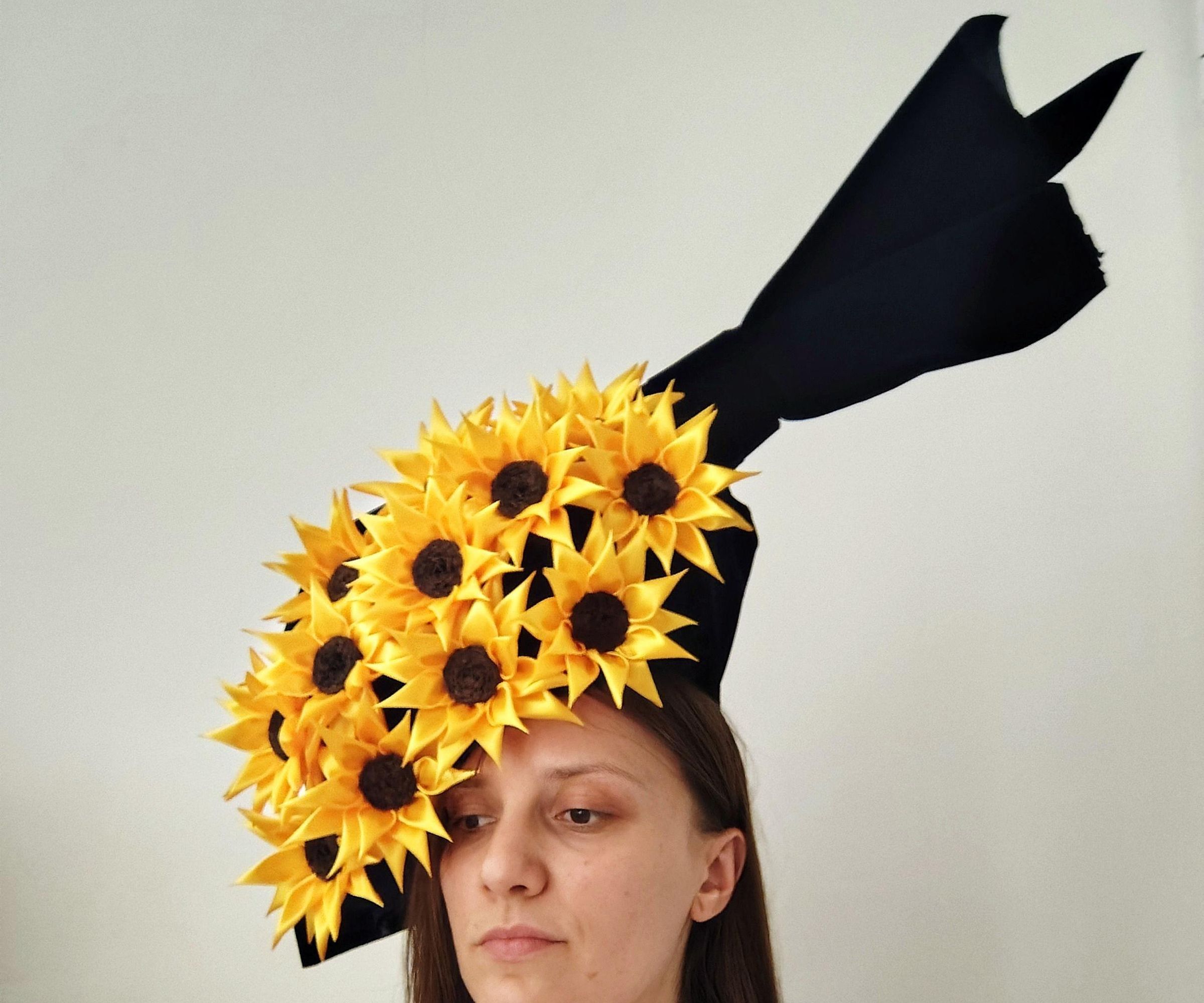Making a Sunflower Bouquet Headpiece