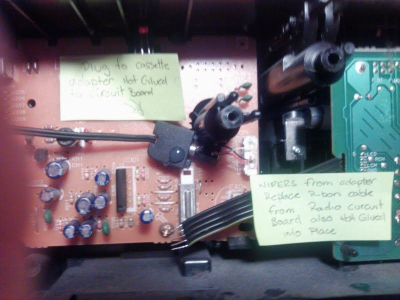 Old school radio cassette / boom box iPod speakers