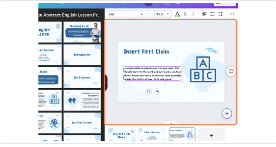 book presentation canva Add Your First Claim