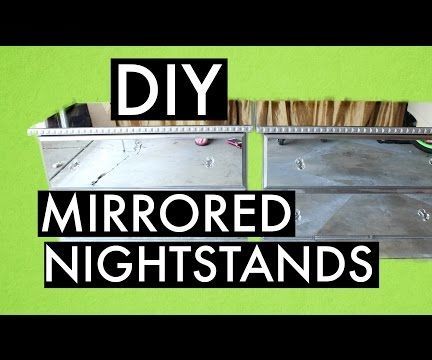 DIY Mirrored Nightstands