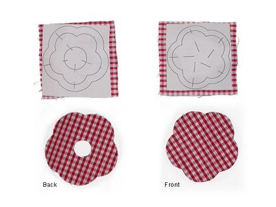 To Make the Fabric Flower: