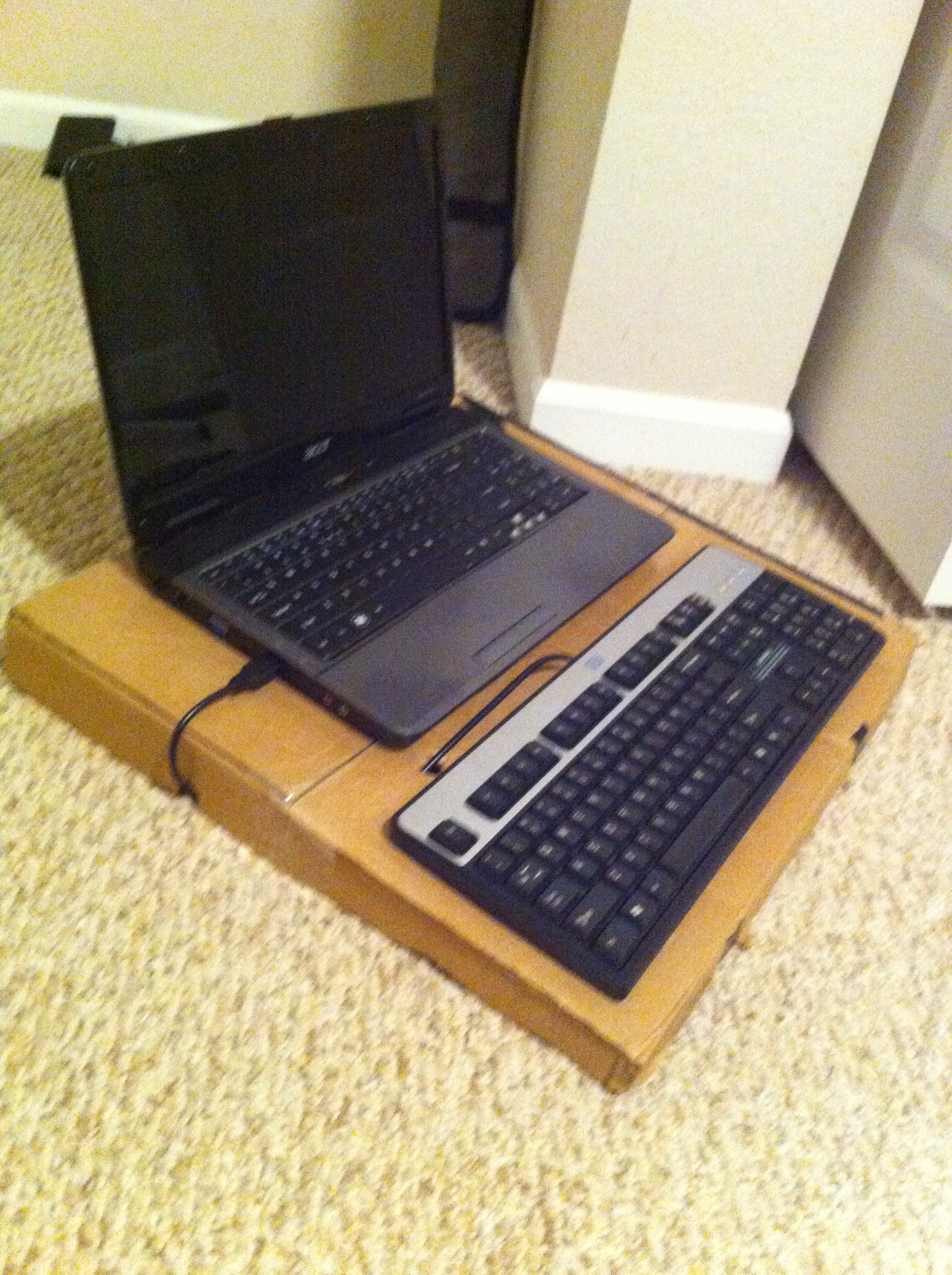 Cardboard Lap Top Holder