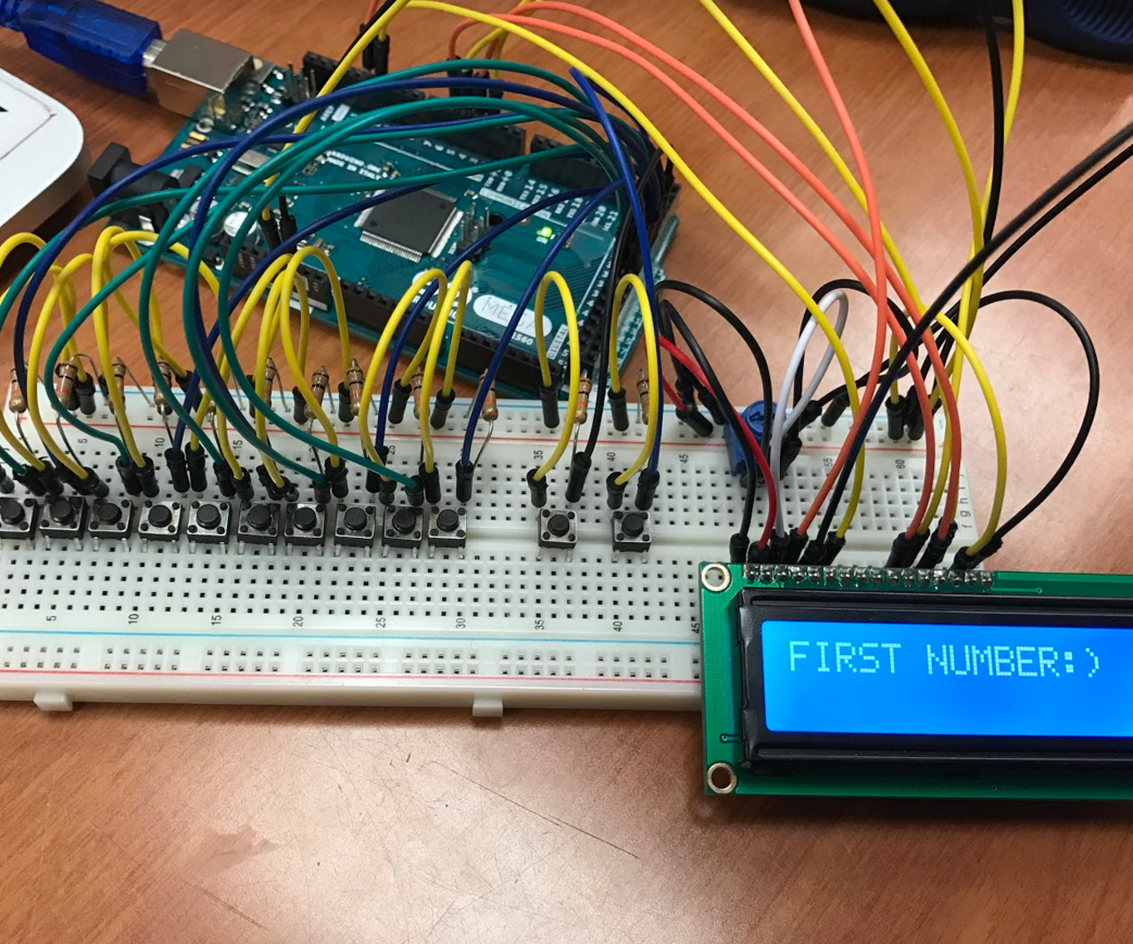 Simple Calculator With Arduino MEGA