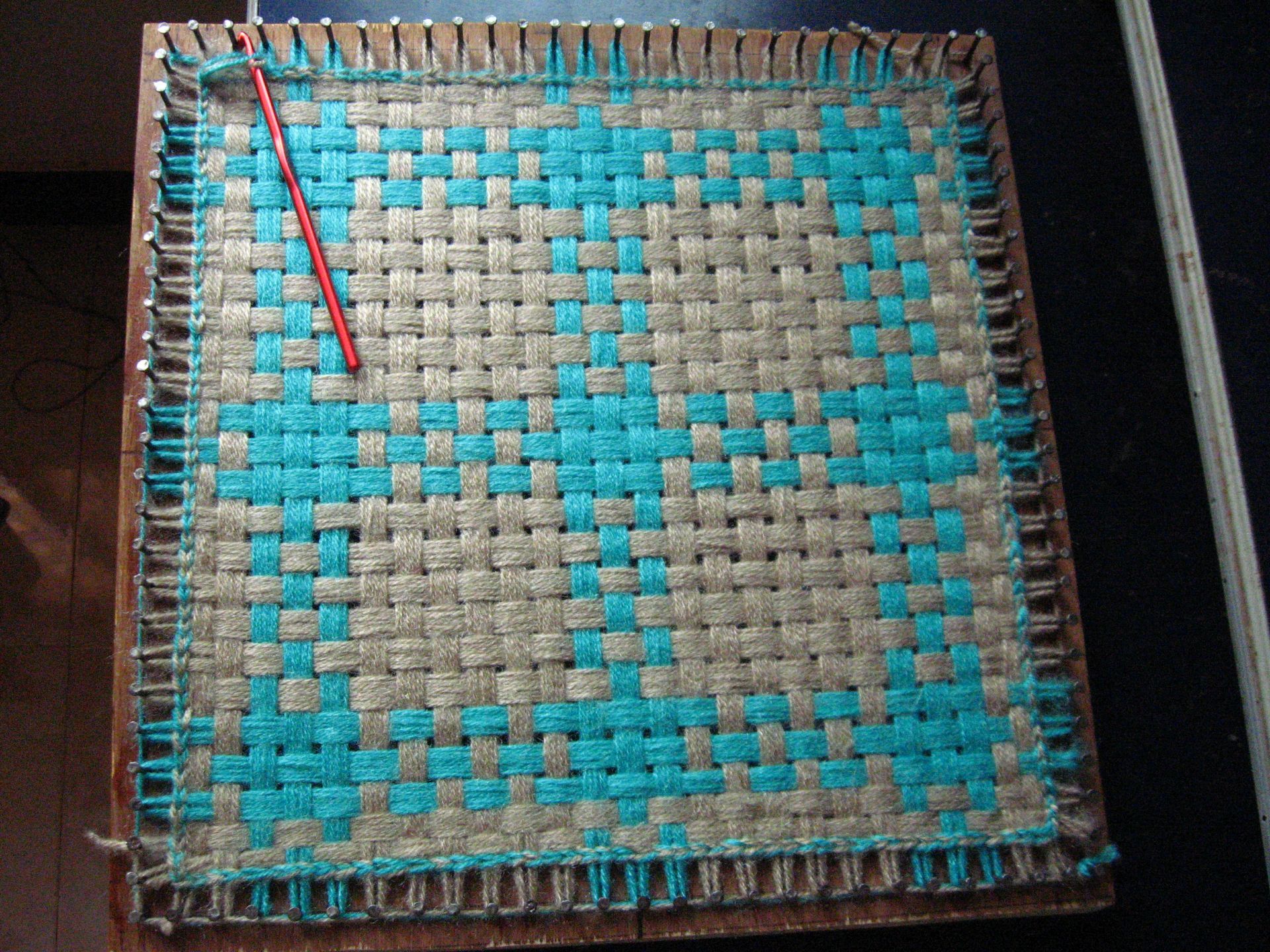 How to Weave a Small Table Mat With Home Made Loom 13 Steps (with