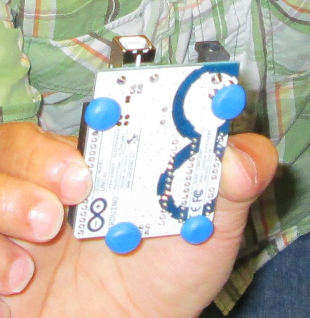 Sugru feet for Arduino