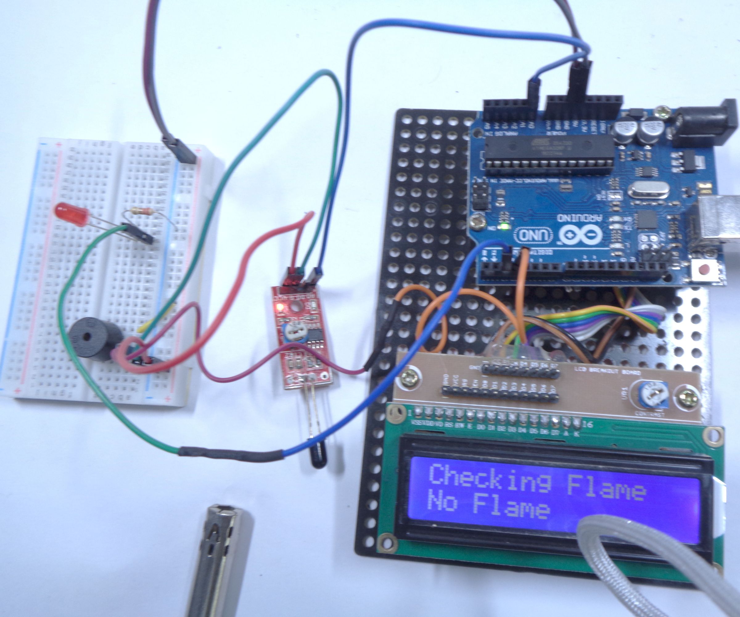 Arduino Flame Sensor Fire Alarm System (4 Steps)
