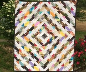 Quilt Using Fabric Scraps. 