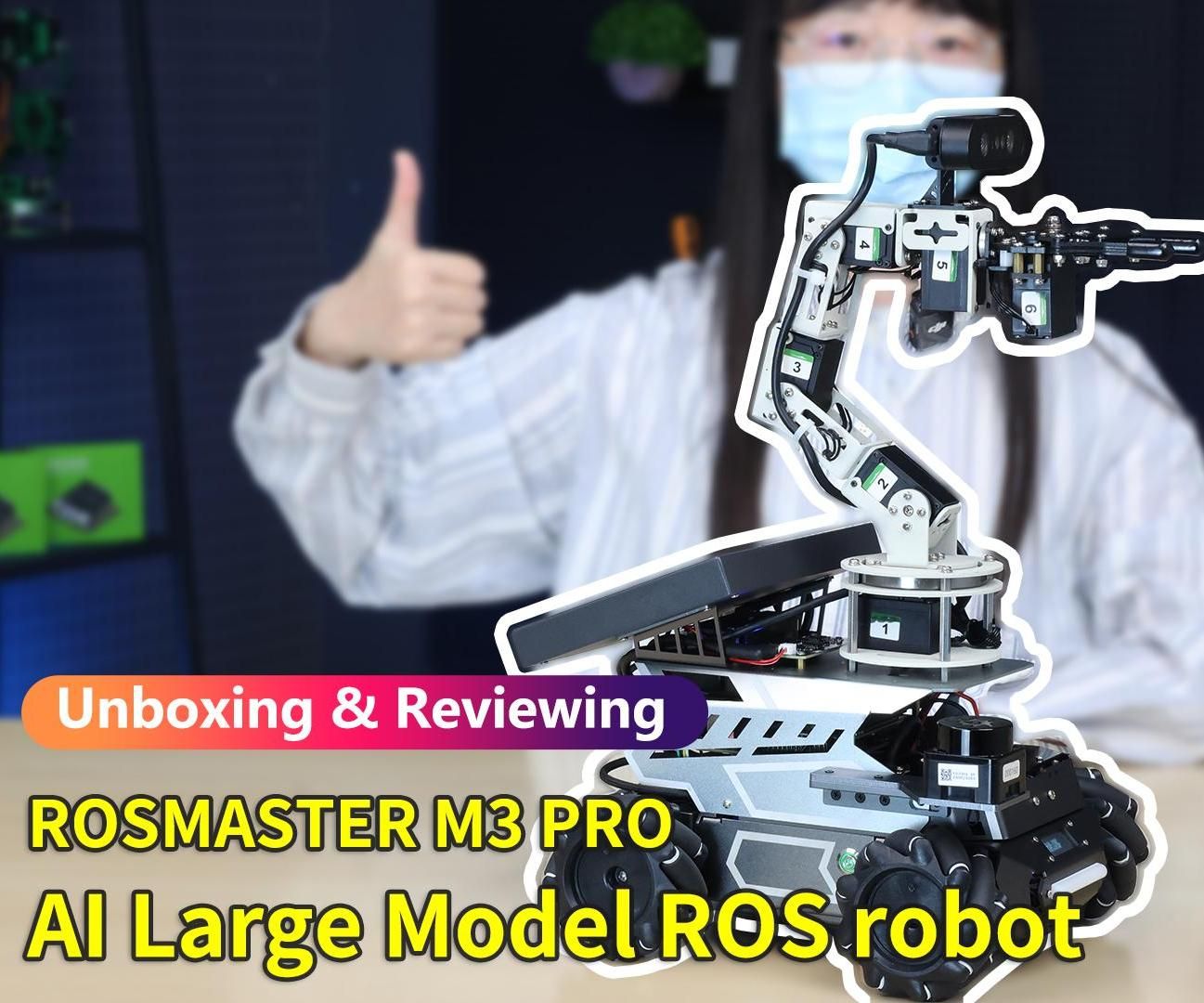 【Unboxing and Reviewing】---ROSMASTER M3 Pro ROS2 Robot With Multimodal AI Large Model