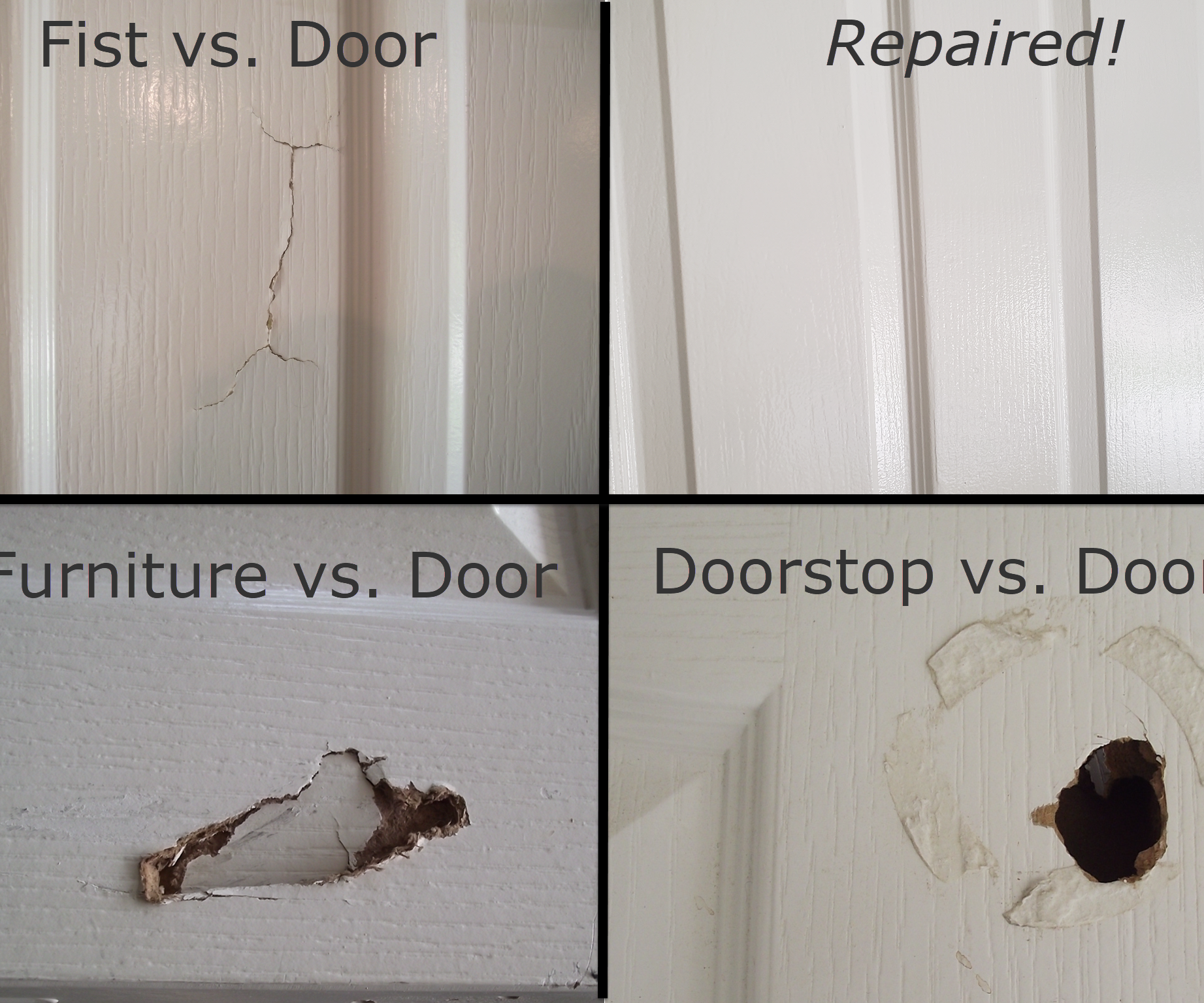 How to Fix a Hole in a Hollow Core Door