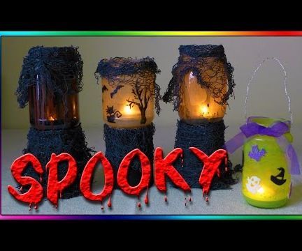 DIY Haunted Halloween Lantern
