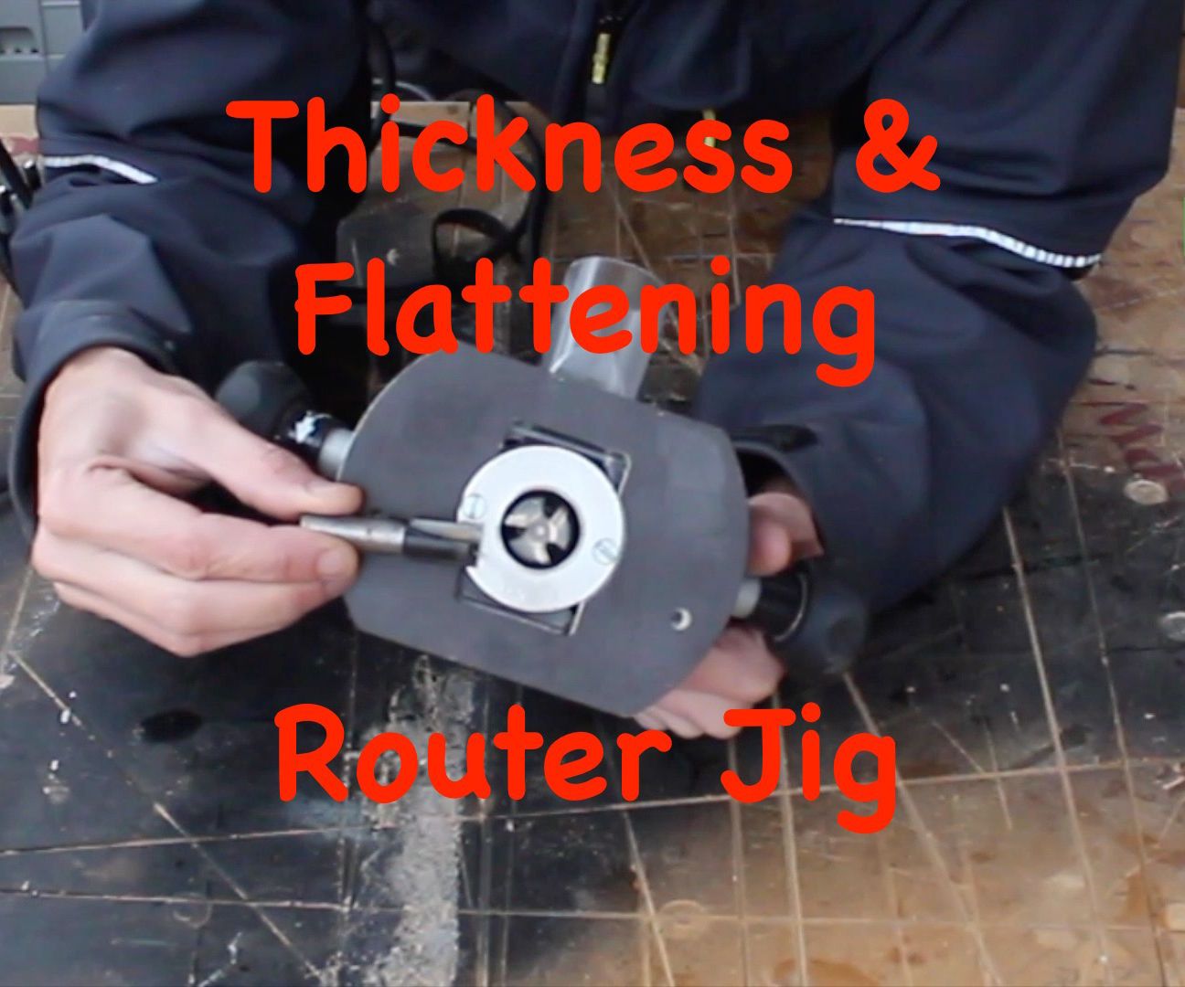 How to Use a Router Planer & Surfacing Jig to Thickness & Flatten Rough Sawn Timber or Thick Lumber