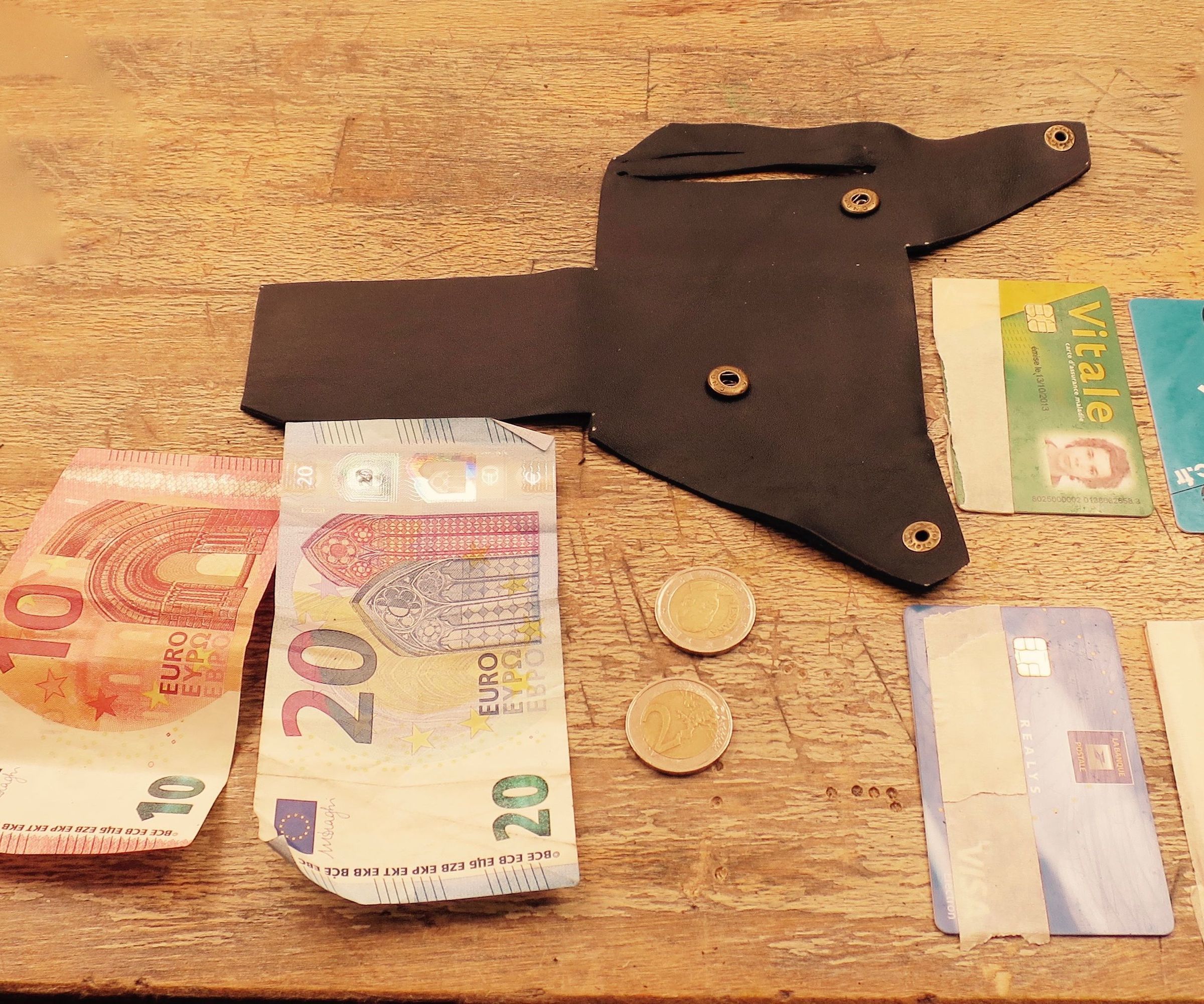 Leather Wallet "origami 