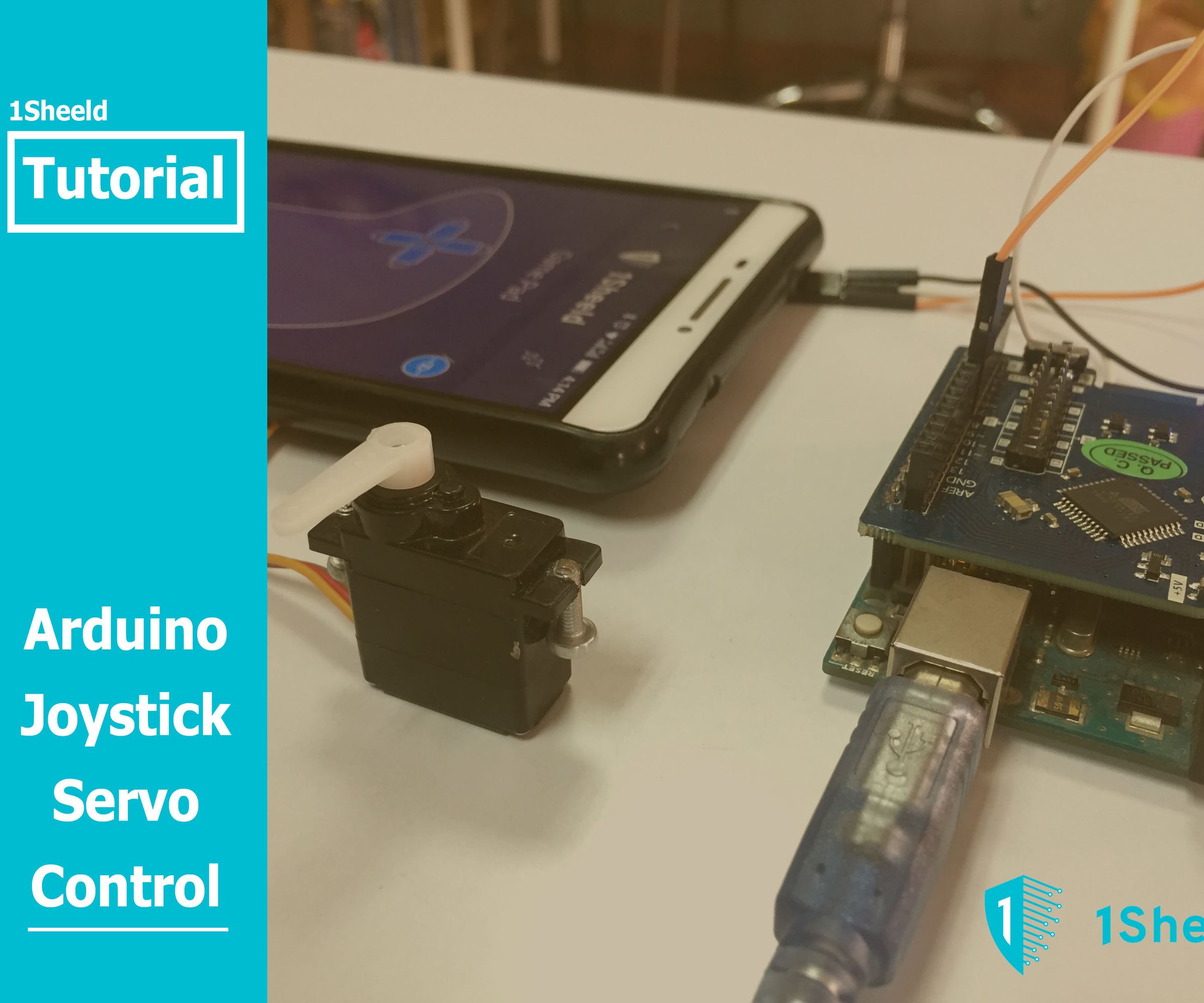 Arduino Joystick Servo Control Using 1Sheeld