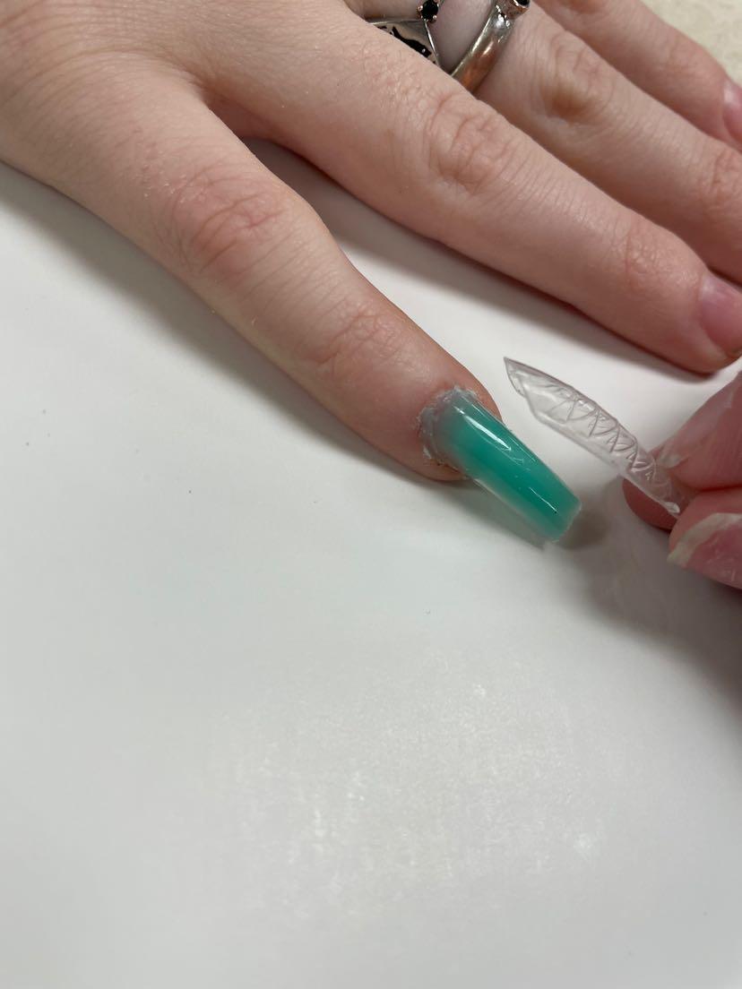 Cure and Pop Off the Nail Tip