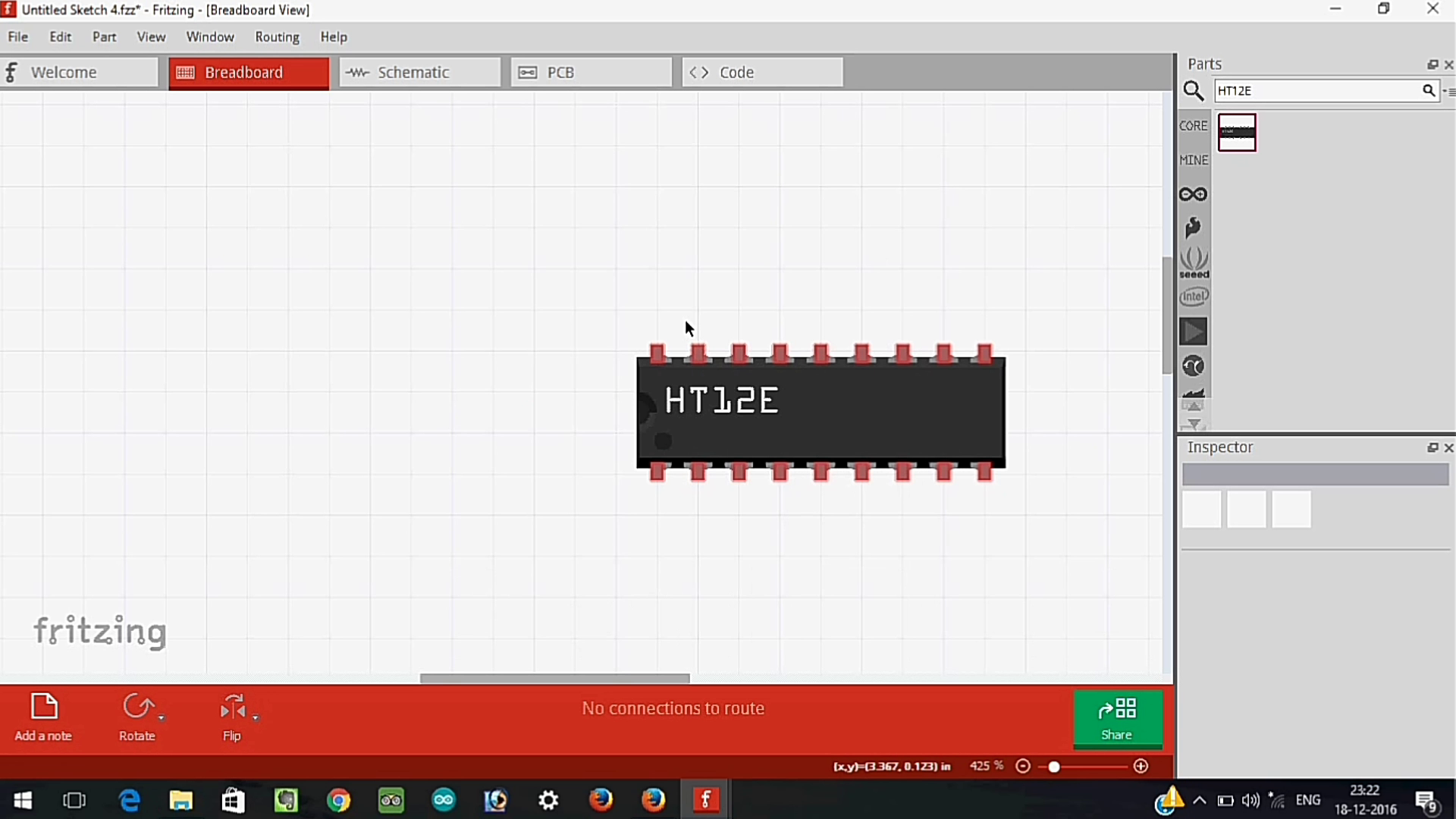 Fritzing Part Editor. Making of HT12E IC 8 Steps Instructables