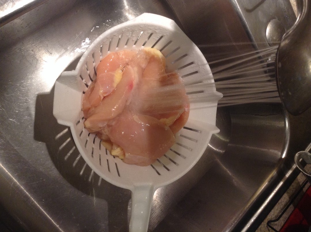 Rinse and Dry the Chicken