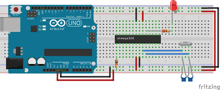 Programming ATmega328 With Arduino IDE Using 8MHz Crystal : 4 Steps ...