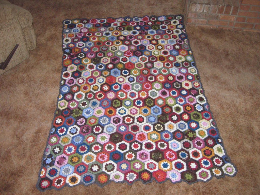 Hexagon Afghan