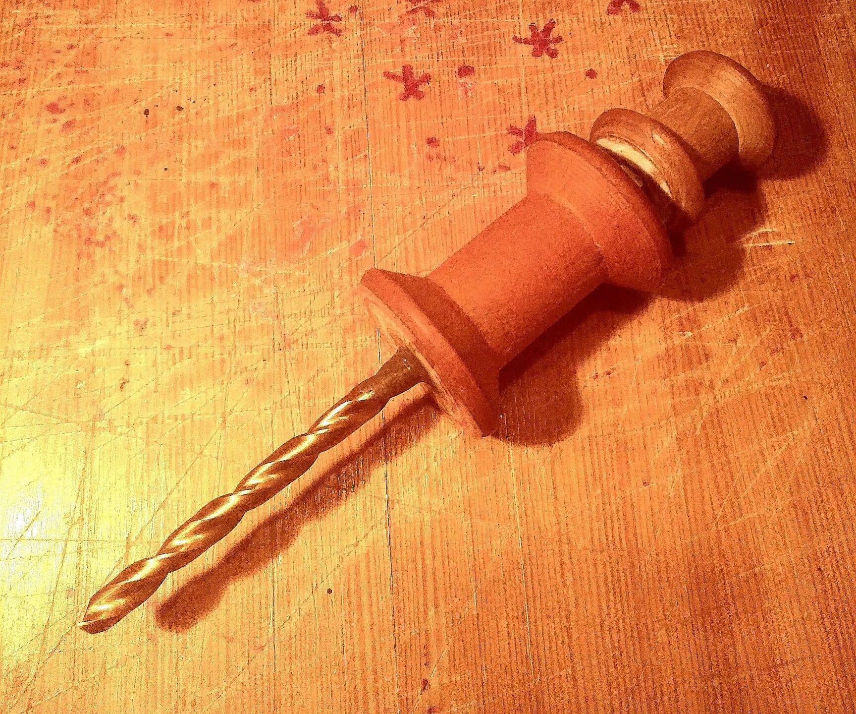 Easy Bushcraft Push-Drill for Woodworking From Thread Spools