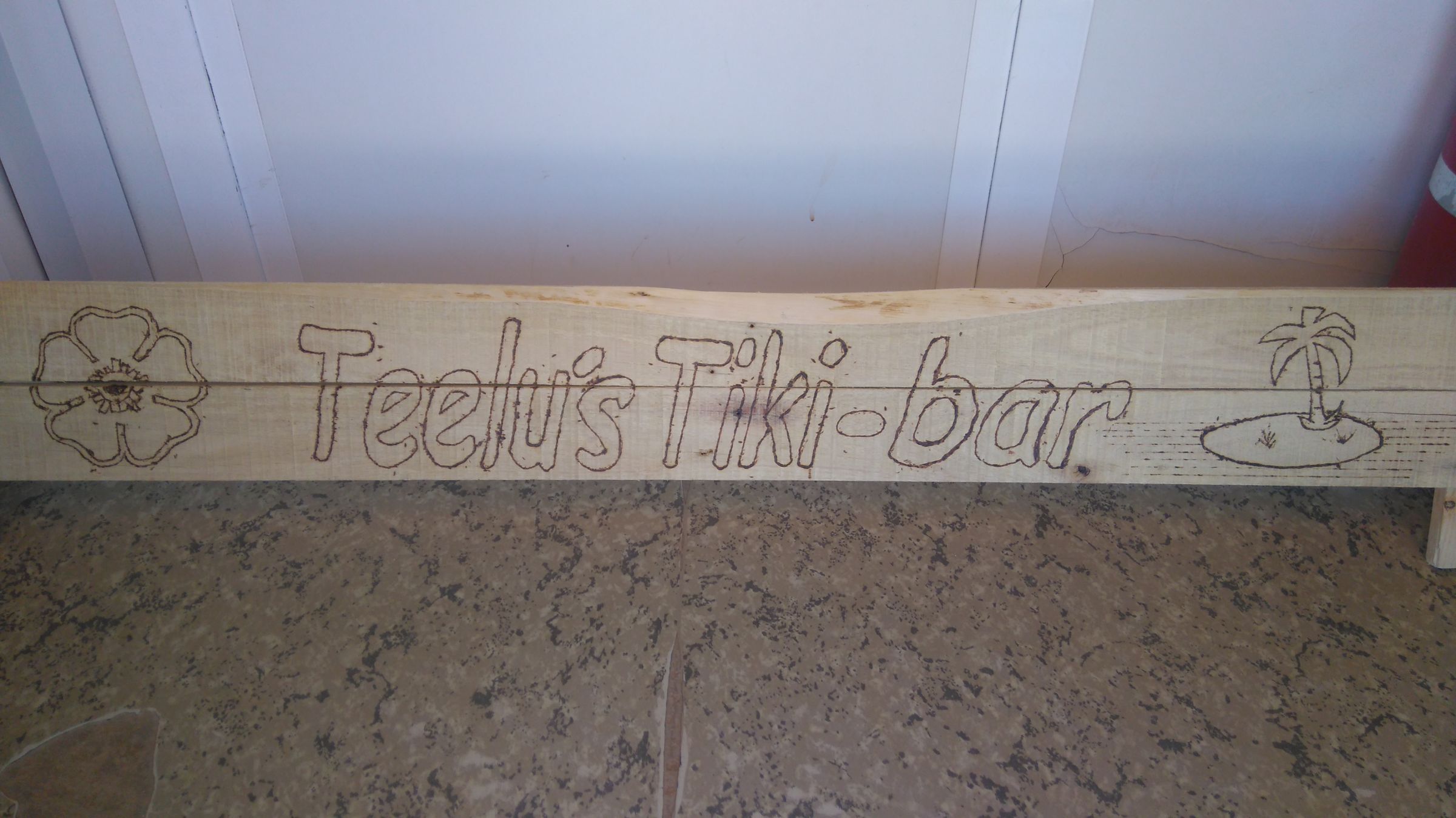 Wooden Sign, Branded Letters. Pallet Wood 