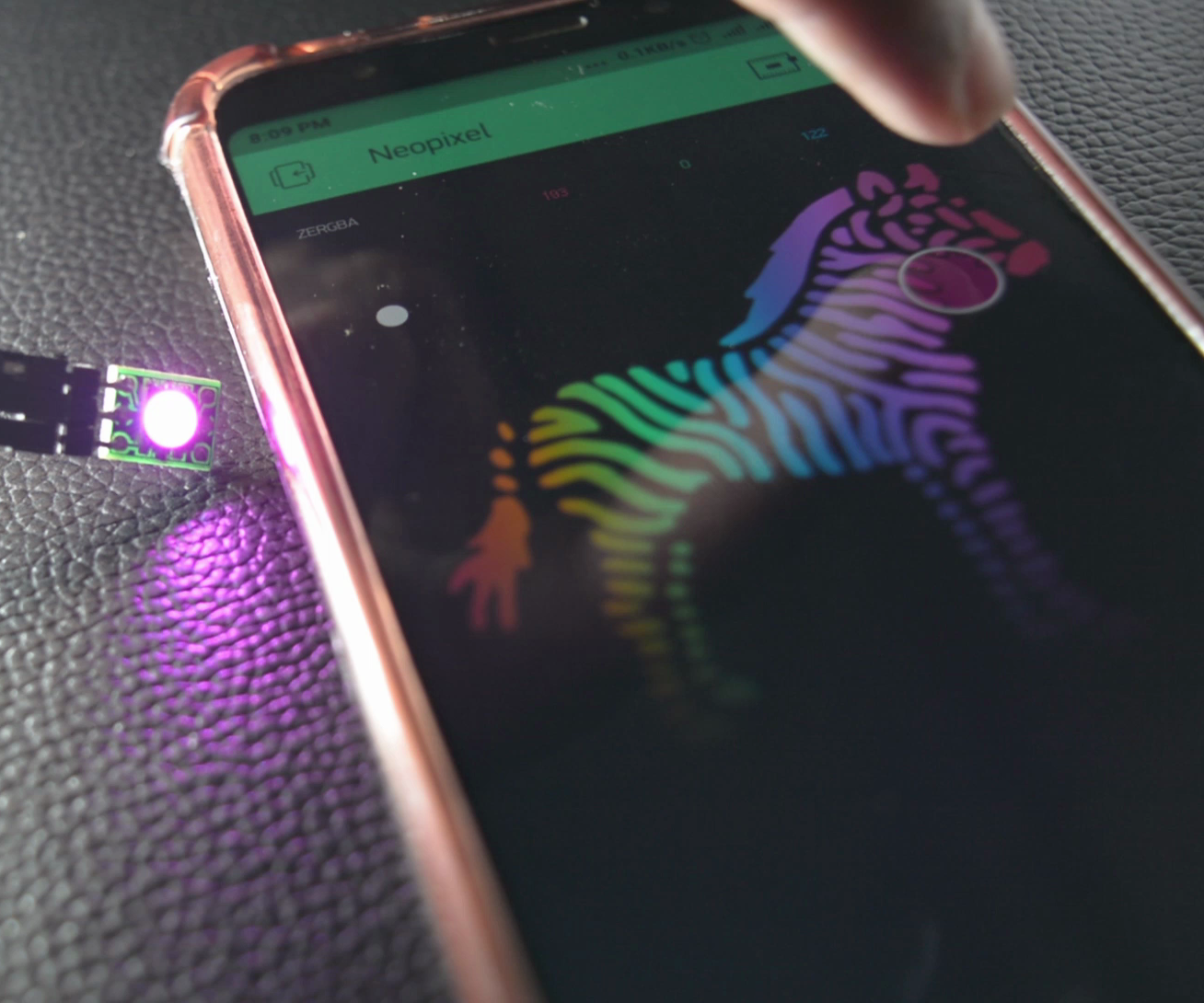 Neopixel Wifi Control Via NodeMCU 