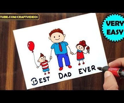 HOW TO DRAW FATHER’S DAY CARD | FATHERS DAY DRAWING