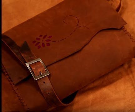 Rustic Leather Laptop Bag