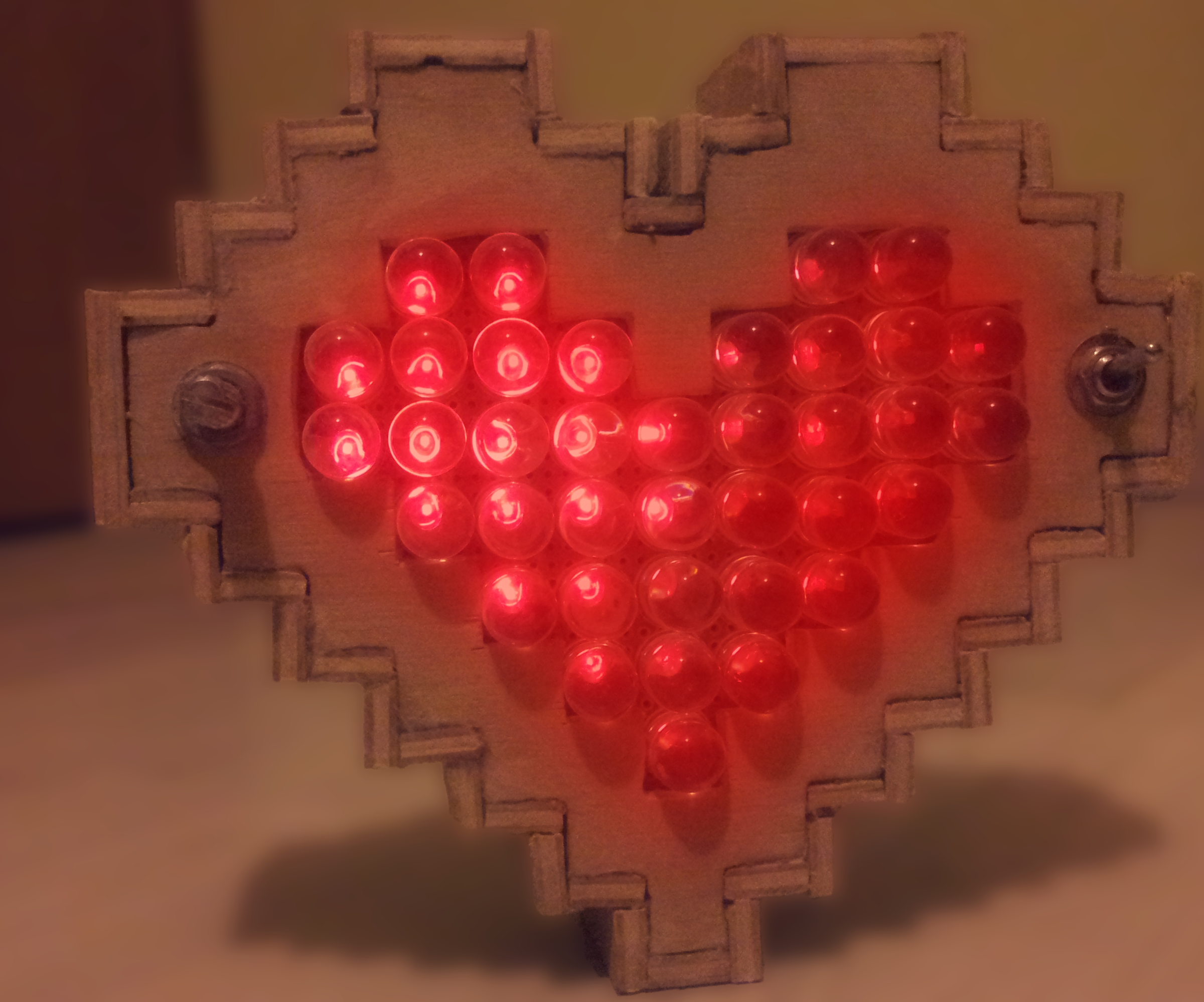 Flashing LED Heart DIY