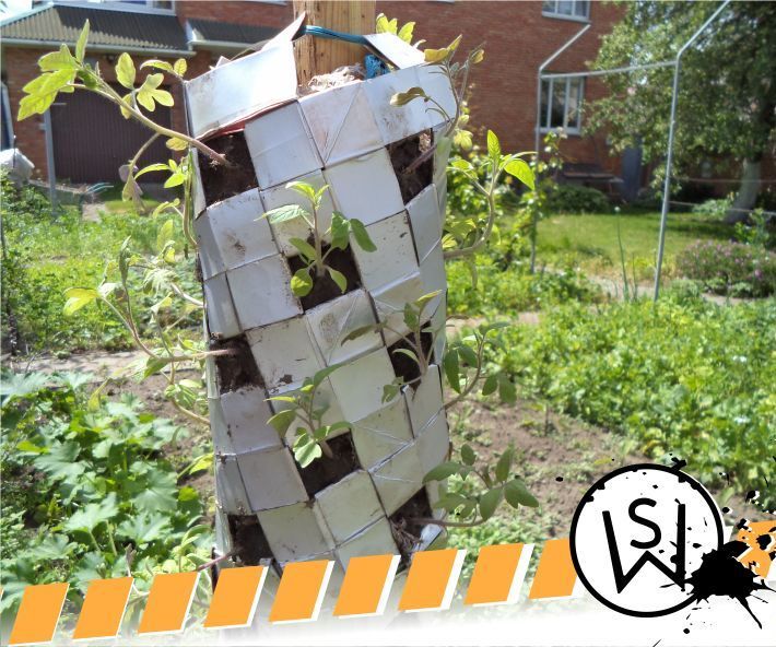 Vertical Gardening With Tetra Paks P2. Growing Stuff