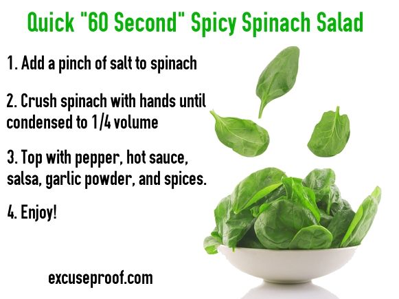 Super Fast Spicy Spinach Recipe