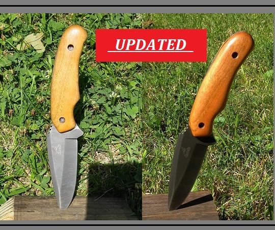Making and Installing Wood Knife Scales for an Old Knife (full Tang)