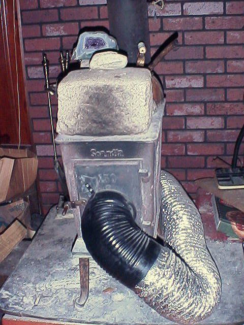 Fresh Air Intake for a Woodstove or Wood Heater W/ Round Intake