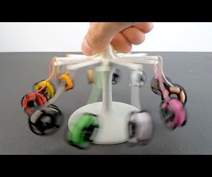 Mini Filament Spool and Earring Carousel Stand