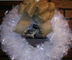 DIY Sandwich Bag Christmas Wreath
