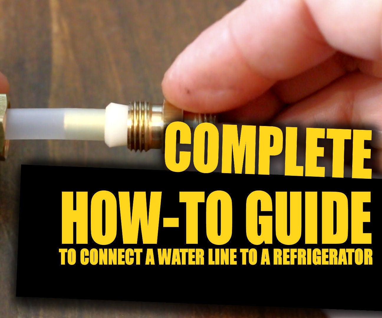 How to Connect a Water Line to Your Refrigerator 7 Steps (with