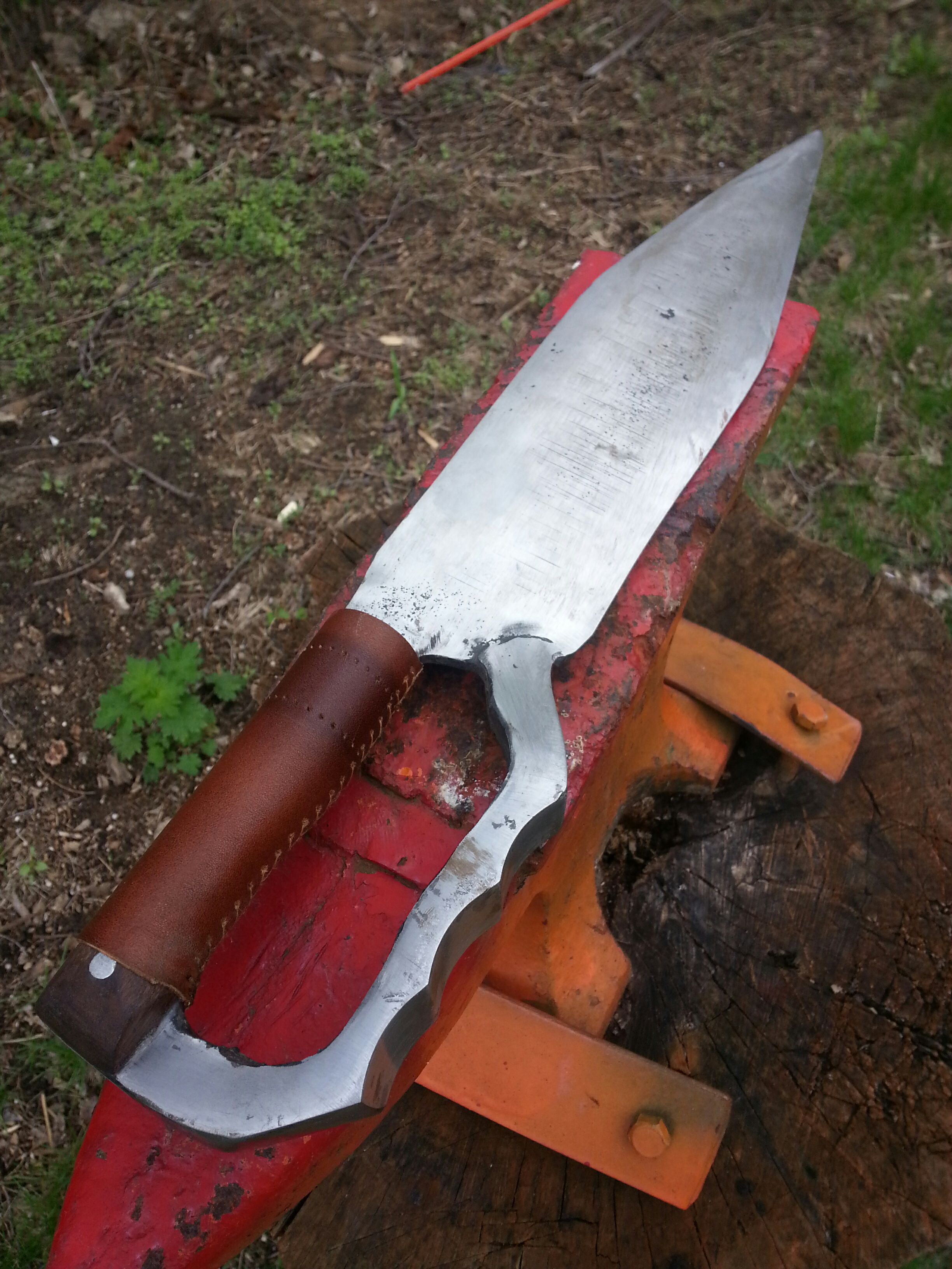 Upcycled Bowie Knife 
