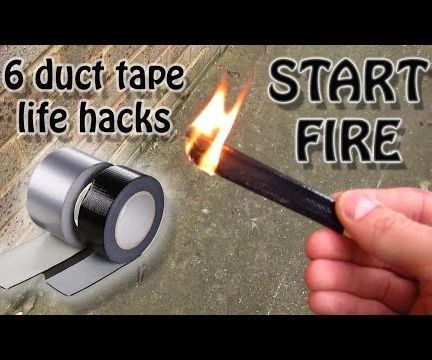 6 LIFE HACKS USING DUCT TAPE