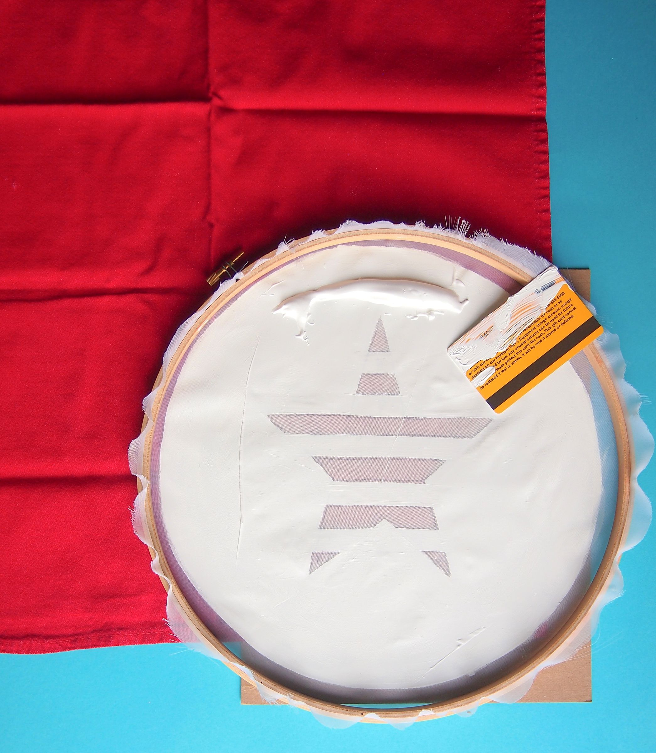 Embroidery Hoop Screen PrintingEasy 4th of July Projects 4 Steps