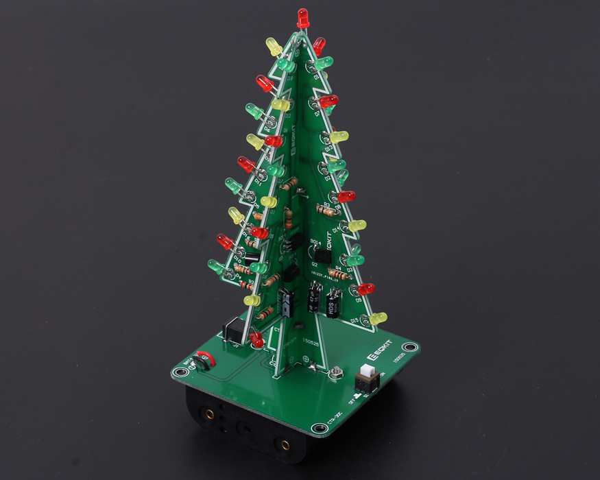 DIY 3D Christmas Tree Kit With RGB Flashing LEDs : 9 Steps (with ...