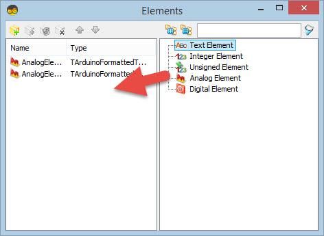 In Visuino Set Components