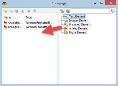 In Visuino Set Components