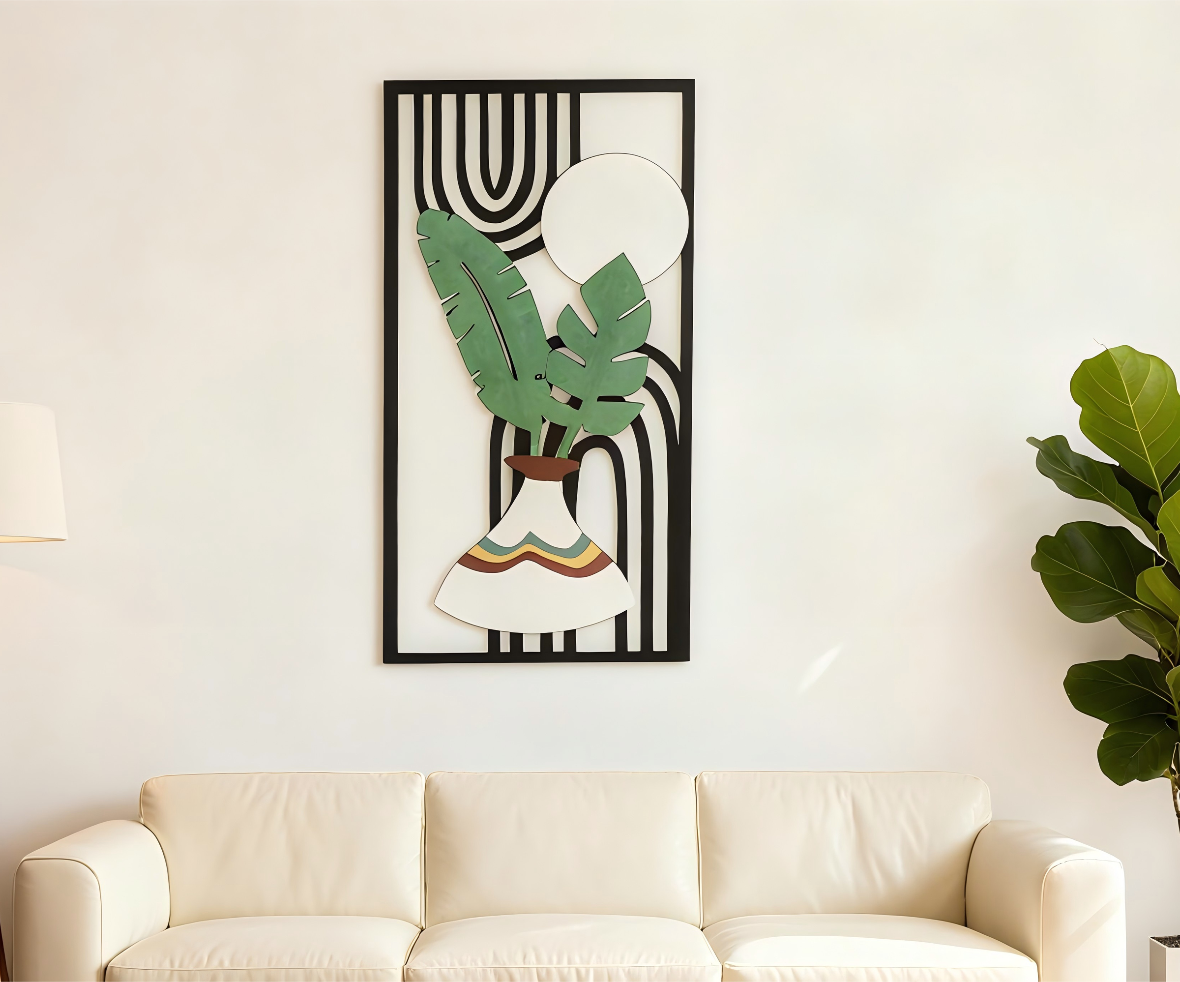 Plant Wall Art | Laser Cut, Plywood