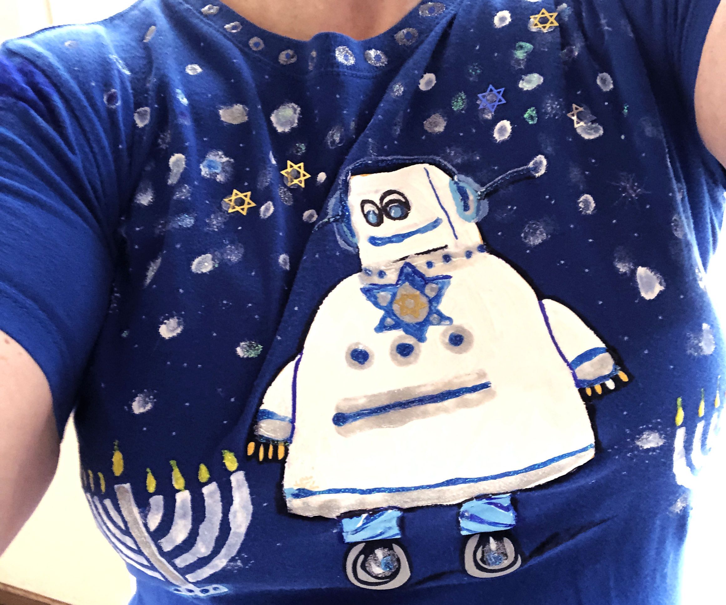 Happy Hanukah Shirt Makeover