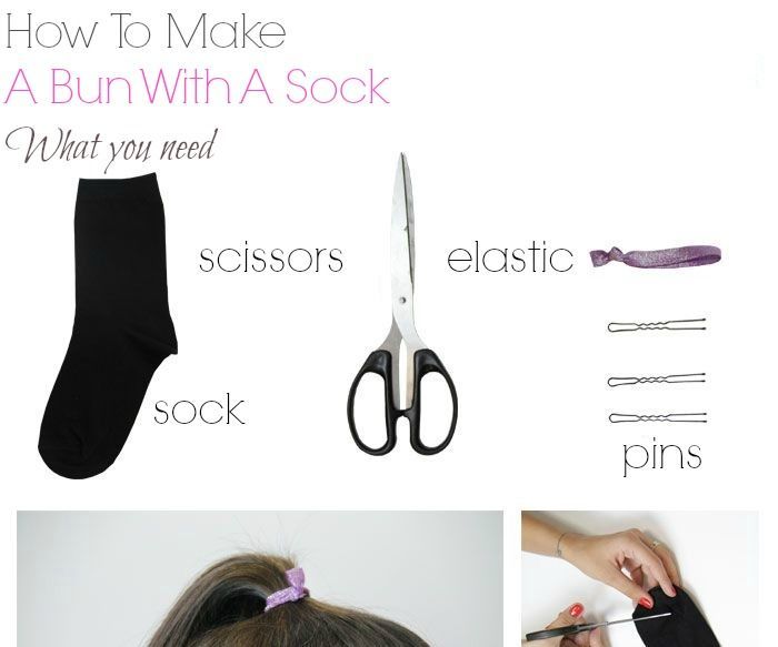 How to Make a Bun With a Sock